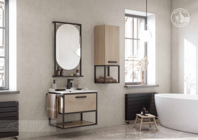 Зеркало Aquaton Лофт Фабрик 50 дуб эндгрейн 1A242502LTDU0