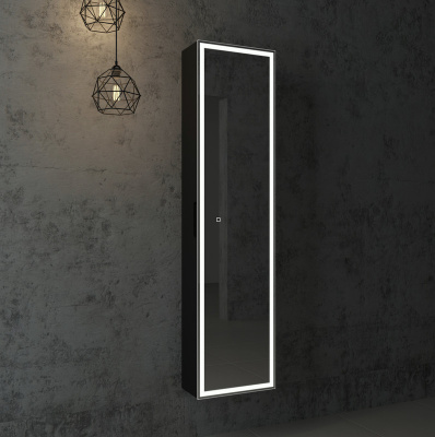 Зеркало-пенал Континент Mirror Box Black Led 400х1600