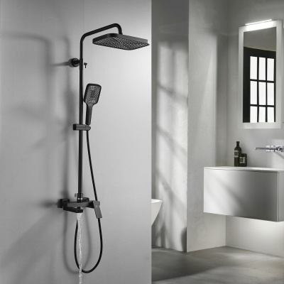 Душевая система Rose R1836H черный