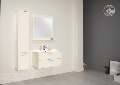 Зеркало Aquaton Леон 80 дуб бежевый 1A186402LBPR0