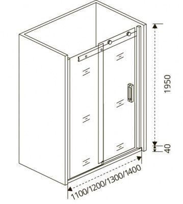 Душевая дверь GOOD DOOR ALTAIR WTW-110-C-CH