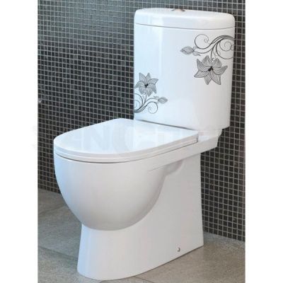 Унитаз-компакт Sanita luxe Art Flora микролифт