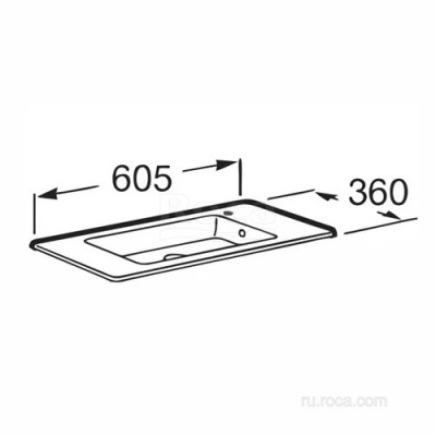Раковина Roca Debba Unik 60