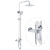 Душевая система Rose R1336F белый/хром Душевая система Rose R1336F белый/хром