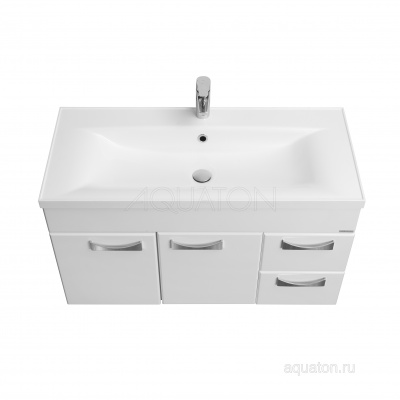 Тумба под раковину Aquaton Диор 100 белый 1A167701DR010
