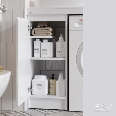 Тумба с раковиной Alavann Soft 100 столешница шпон правая