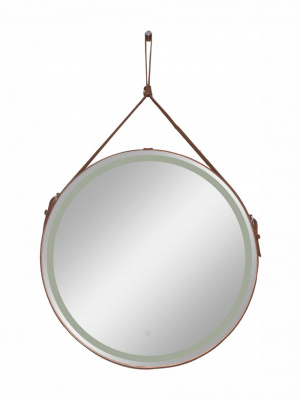 Зеркало Континент Millenium Brown Led D 650 на ремне коричневого цвета