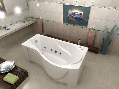 Акриловая ванна Bas Капри 170x90 L