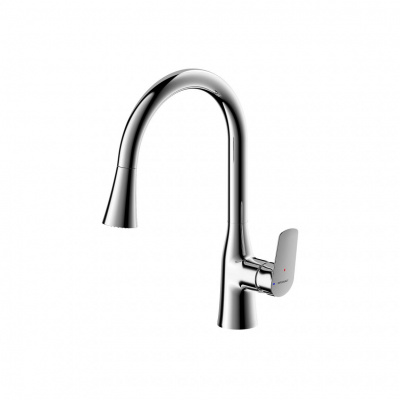 Смеситель для кухни Bravat RHEIN F7460564CP-ENG с вытяжным изливом