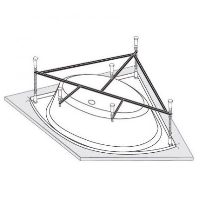 Каркас к ванне VAGNERPLAST Plejada 150x150
