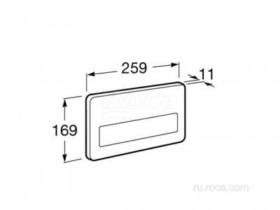 Панель смыва для инсталляции Roca PL-3 890097104