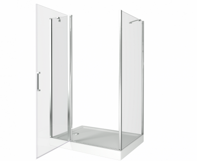 Душевой уголок GOOD DOOR PANDORA WTW+SP-130х80-С-CH