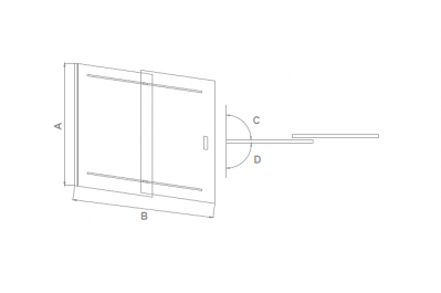 Шторка на ванну GOOD DOOR SCREEN SR-100-C-CH