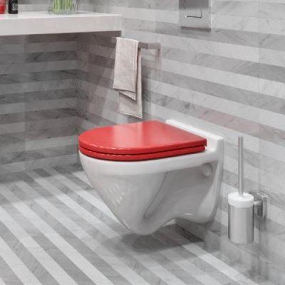Унитаз подвесной Sanita luxe Attica Color Red микролифт