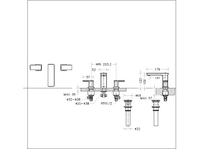 Смеситель Bravat PHILLIS F256101C-ENG на борт ванны