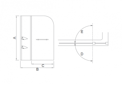 Шторка на ванну GOOD DOOR SCREEN HS-100-C-CH