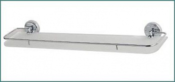 Полка стекло с ограничителем 60 см Classic elite С016
