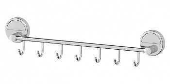 Держатель с 7-ю крючками 40 см хром FBS Standard STA 028