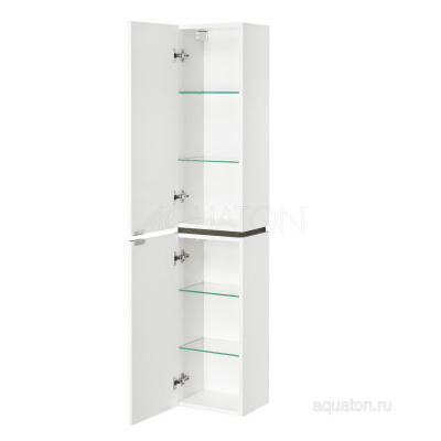 Шкаф-колонна Aquaton Скай PRO белый глянец левый 1A238603SY01L