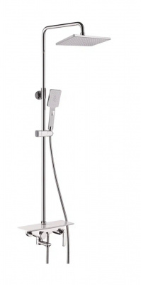 Душевая система Rose R2536F белый/хром