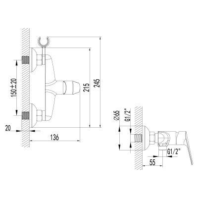 Смеситель для ванны Lemark Partner LM6559C