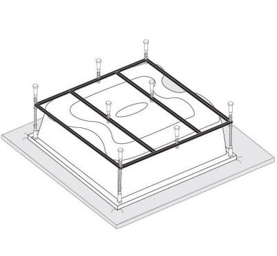 Каркас к ванне VAGNERPLAST Helios 194x170