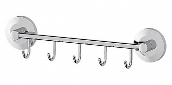 Держатель с 5-ю крючками 30 см хром FBS Standard STA 026