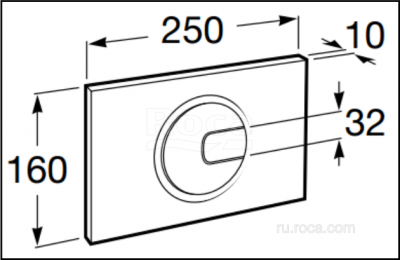 Панель смыва для инсталляции Roca PL-4 890098005