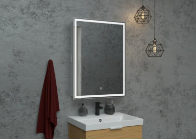 Зеркало-шкаф Континент Allure LED 600х800 правый с розеткой