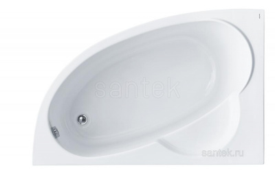 Акриловая ванна Santek Шри-Ланка 150х100 L асимметричная 1WH302394