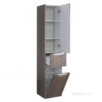 Шкаф-колонна Aquaton Сильва правый дуб макиато 1A215603SIW5R
