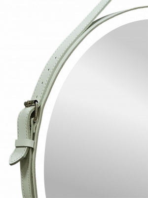 Зеркало Континент Millenium White Led D 650 на ремне белого цвета