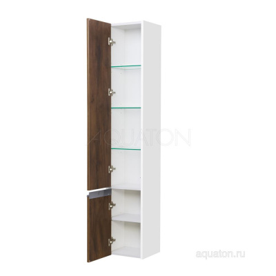 Шкаф-колонна Aquaton Капри левый таксония темная 1A230503KPDBL