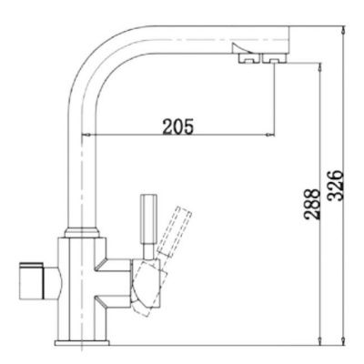 Смеситель для кухни KAISER Decor 40144-16 Sand