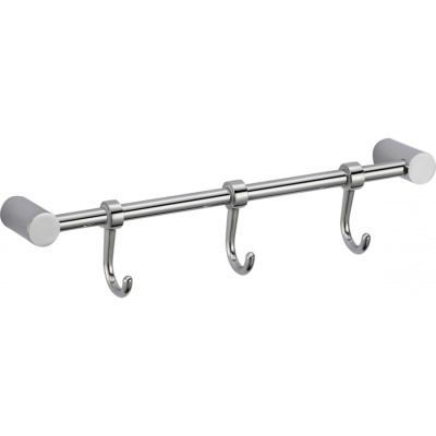 Планка с крючками (3 крючка) Savol S-006203 хром