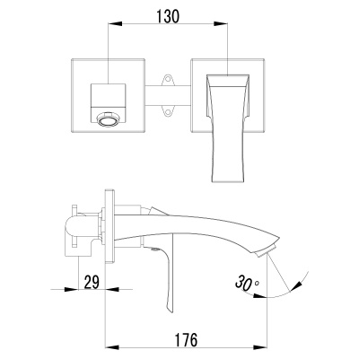 Смеситель для раковины Lemark Unit LM4526C
