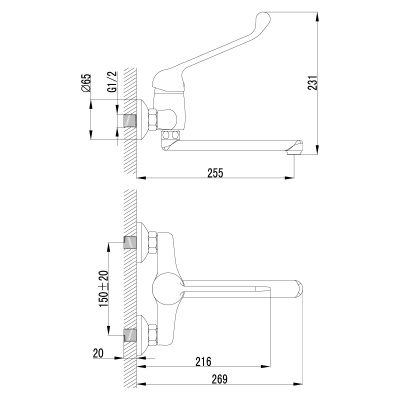 Смеситель для кухни Lemark Project LM4611C