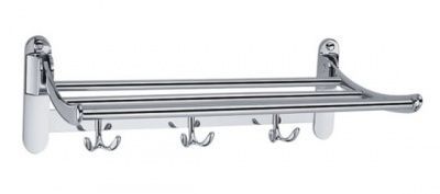 Полка для полотенец с крючками 40 см Classic elite 2922А40
