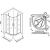 Душевой уголок GOOD DOOR PANDORA R-100-T-CH
