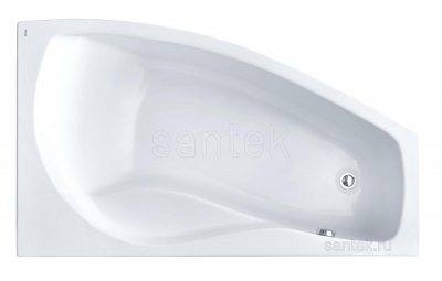 Акриловая ванна Santek Майорка XL 160х95 R асимметричная 1WH111990