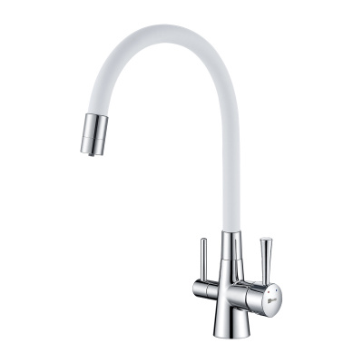 Смеситель для кухни с подключением к фильтру с питьевой водой Lemark Comfort LM3075C-White
