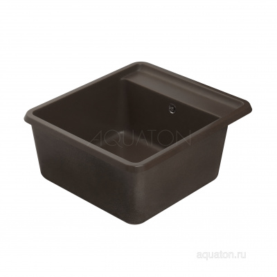 Мойка для кухни из литого мрамора Aquaton Беллис 57 кофе