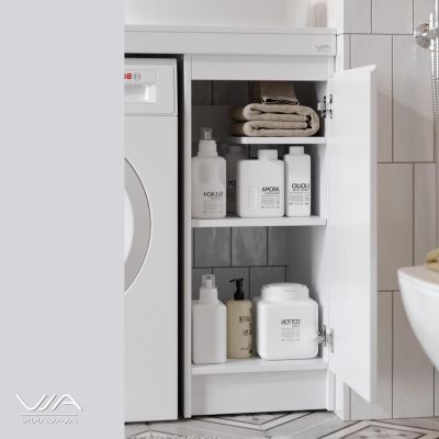 Тумба с раковиной Alavann Soft 100 столешница шпон левая