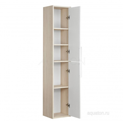 Шкаф-колонна Aquaton Рико белый, ясень фабрик 1A216603RIB90