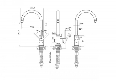 Смеситель для кухни Paulmark Essen Es213211-302 песочный