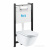 ПЭК Roca The Gap Pack 893104100 подвесной унитаз + инсталляция + кнопка + сиденье ПЭК Roca The Gap Pack 893104100 подвесной унитаз + инсталляция + кнопка + сиденье