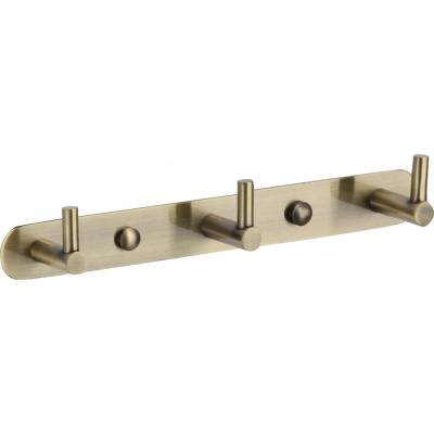 Планка с крючками (3 крючка) Savol S-007213C бронза