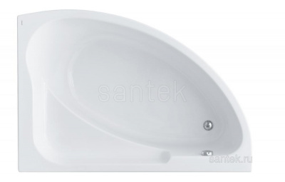 Акриловая ванна Santek Гоа 150х100 R асимметричная 1WH112032
