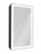 Зеркало-шкаф Континент Mirror Box Black Led 350х650 правый