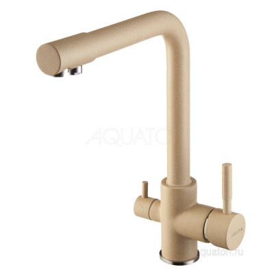 Смеситель для кухни Aquaton Руан фильтр латте 1AX004FCXX260